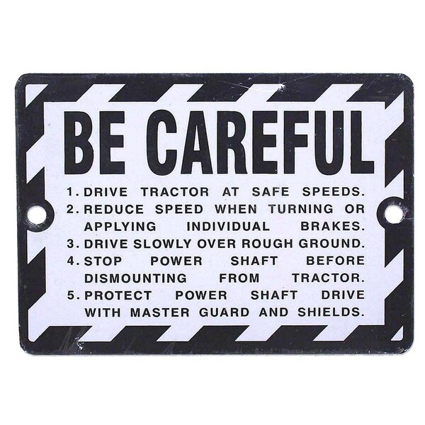 Aftermarket Be Careful Plate MAE30-1474 - main